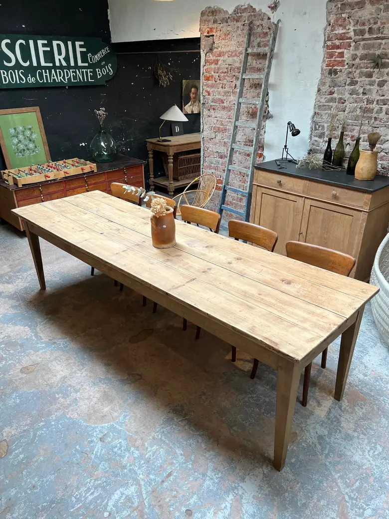 Grande table de ferme Début XXème