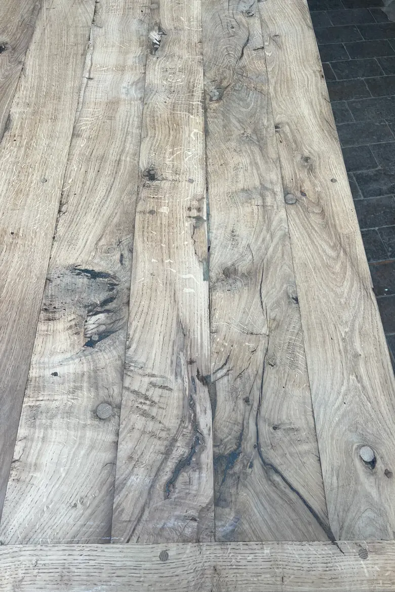 Grande table de ferme en chêne