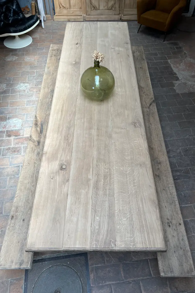 Grande table de ferme en chêne