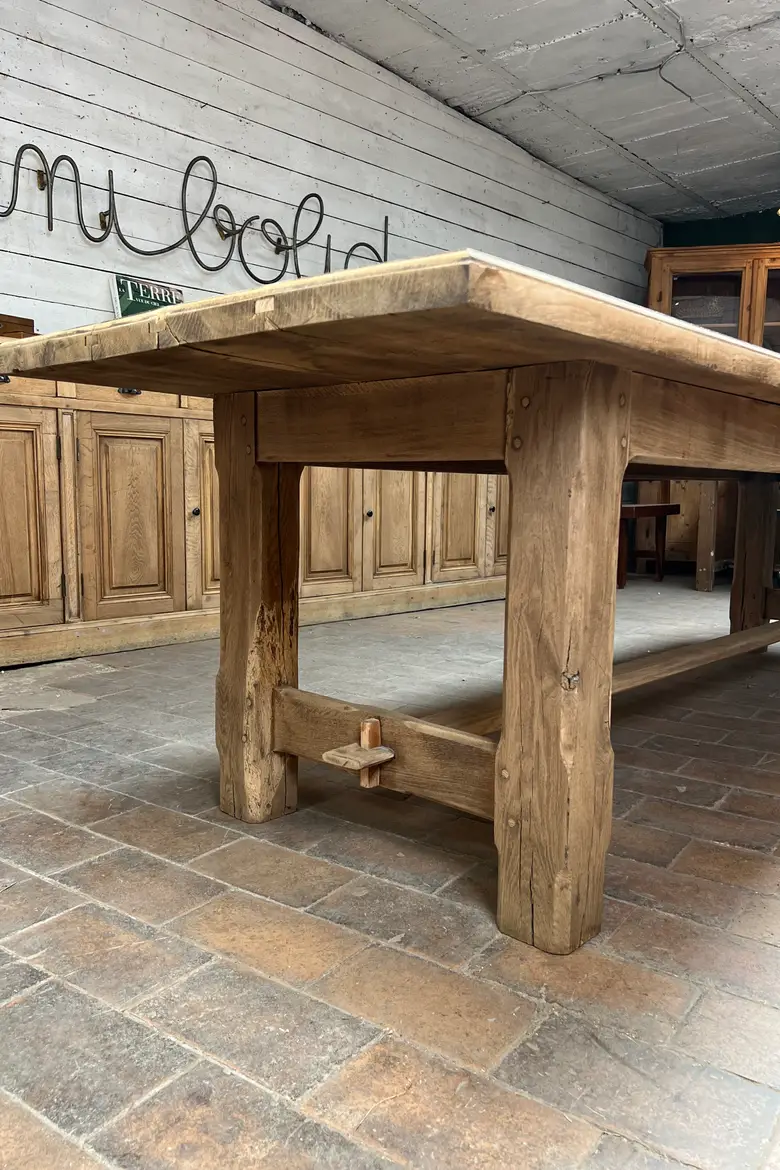 Grande table de ferme en chêne