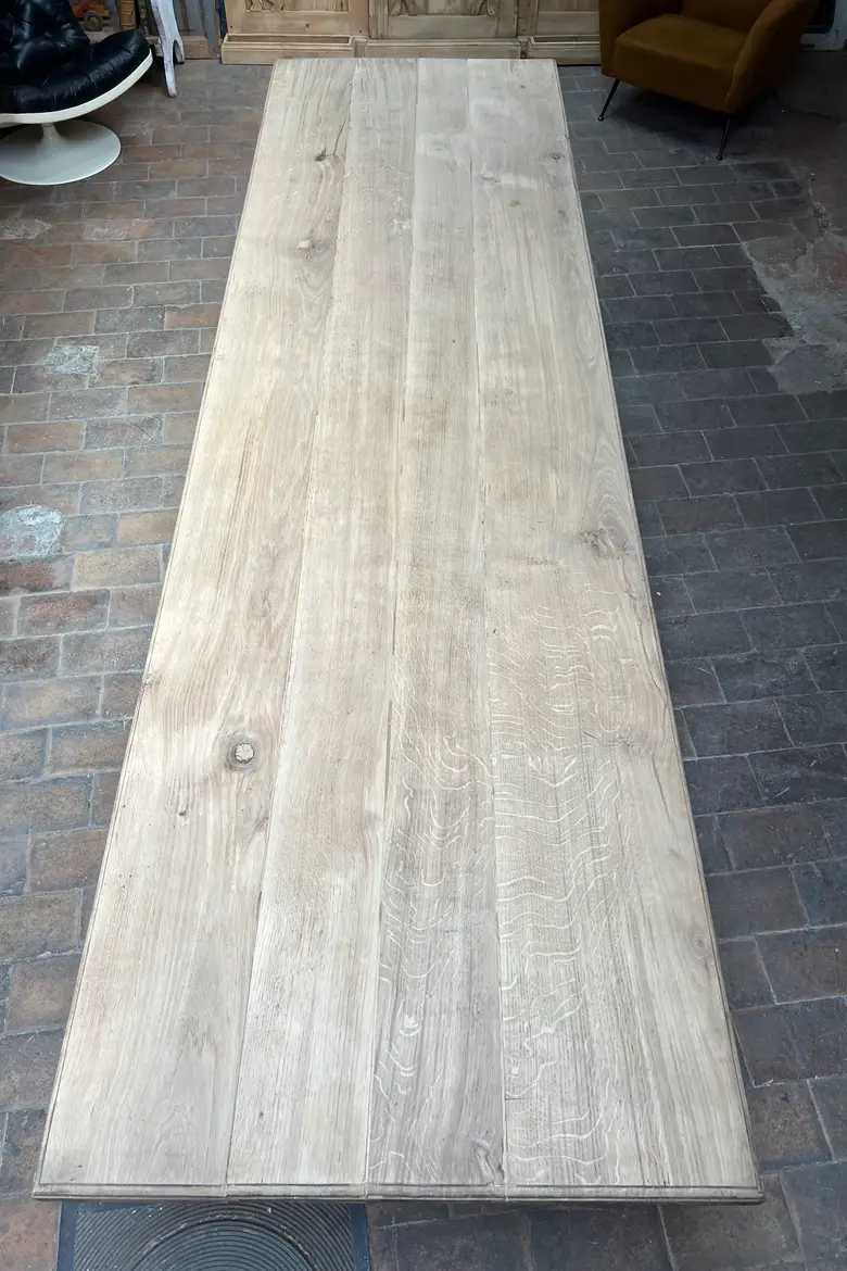 Grande table de ferme en chêne