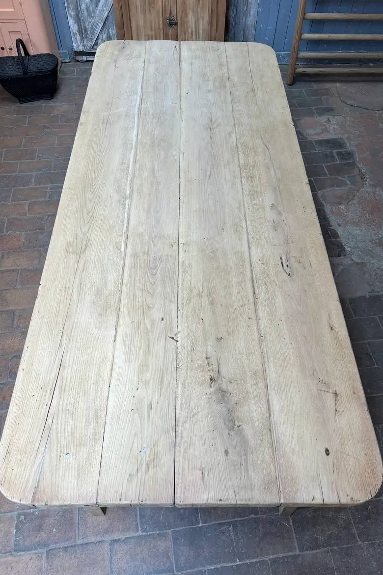 Grande table de ferme en chêne – Début XXe