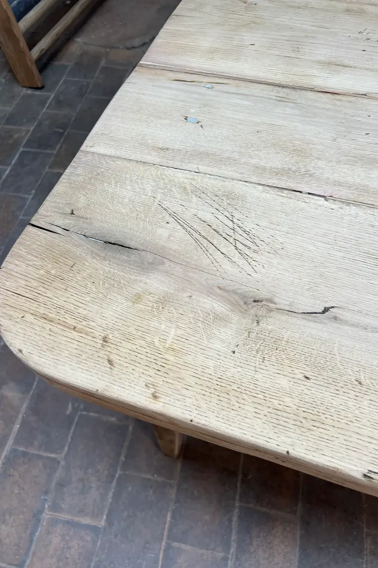 Grande table de ferme en chêne – Début XXe