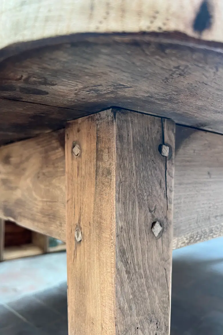 Grande table de ferme en chêne – Début XXe