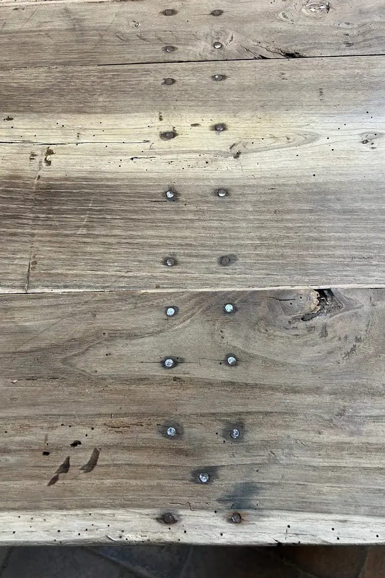 Grande Table de Ferme Ovale en Frêne, XIXe siècle