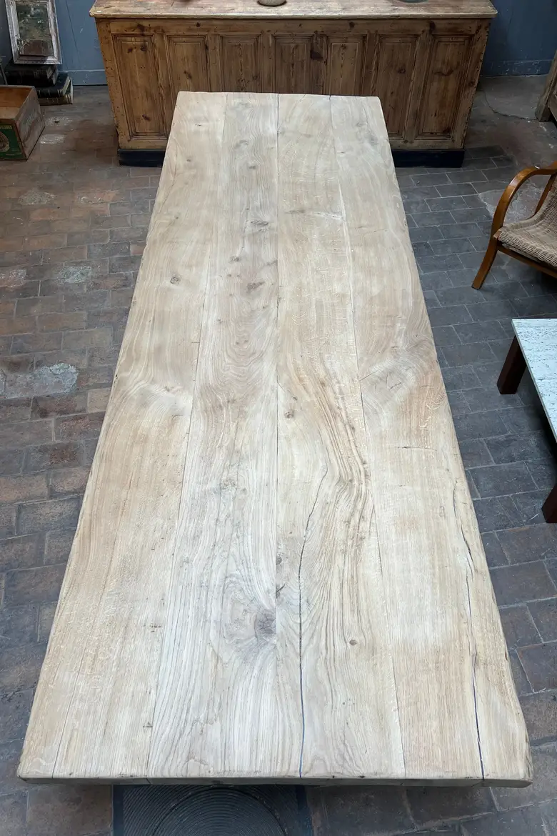 Grande table de monastère en chêne Début XXème