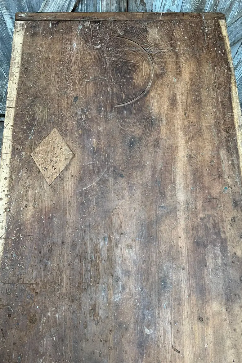 Grande table de travail en bois