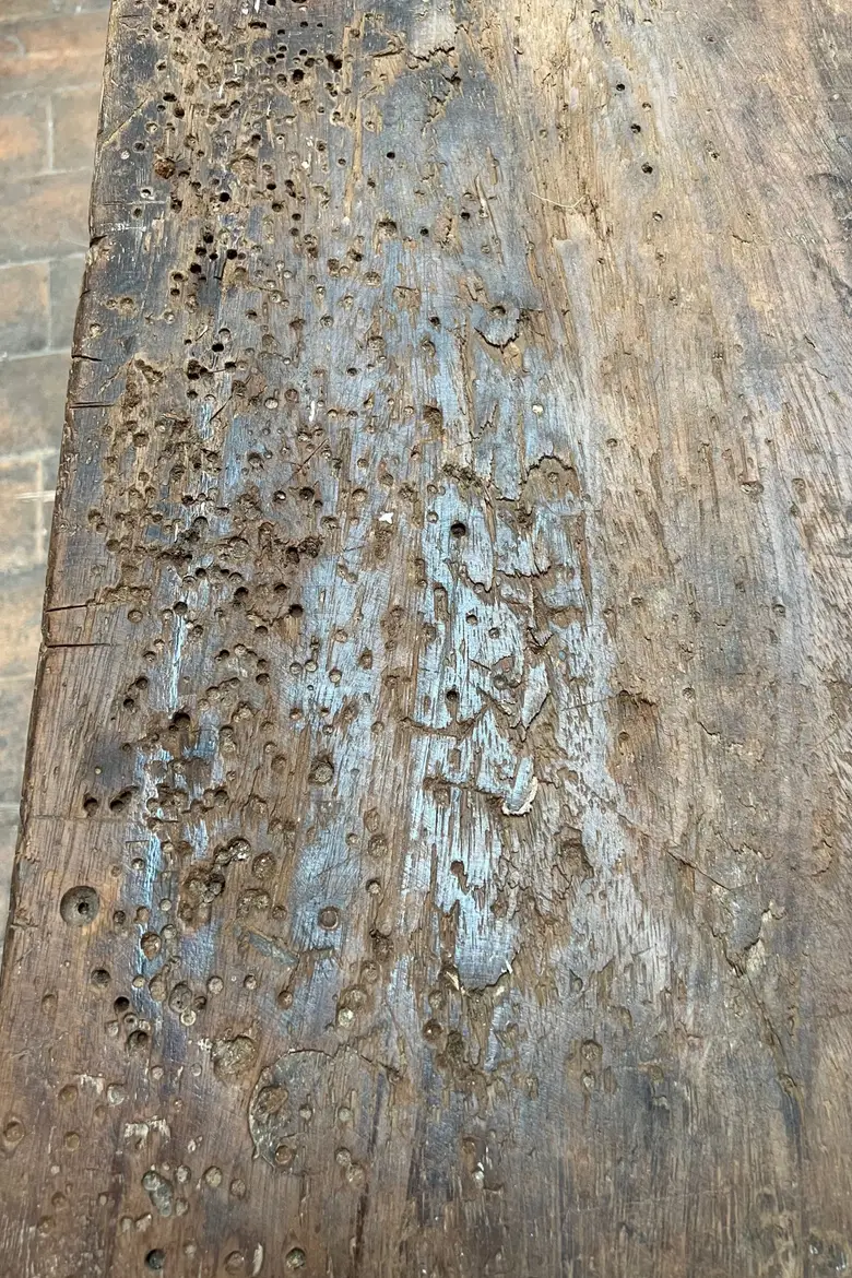 Grande table de travail en bois