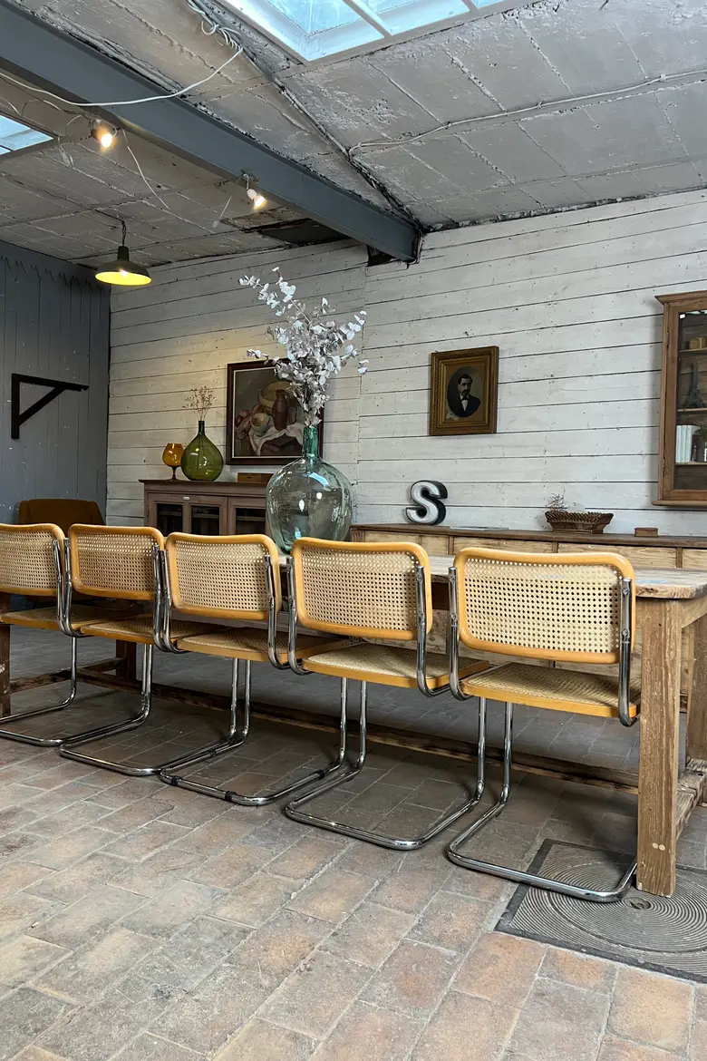 Grande table de travail en chêne