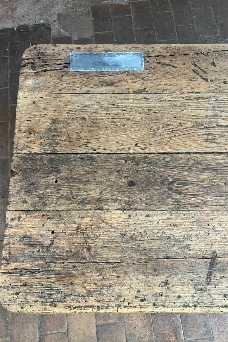 Grande table de travail en chêne