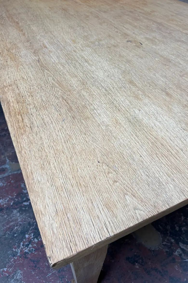 Grande table de travail en chêne – Années 50