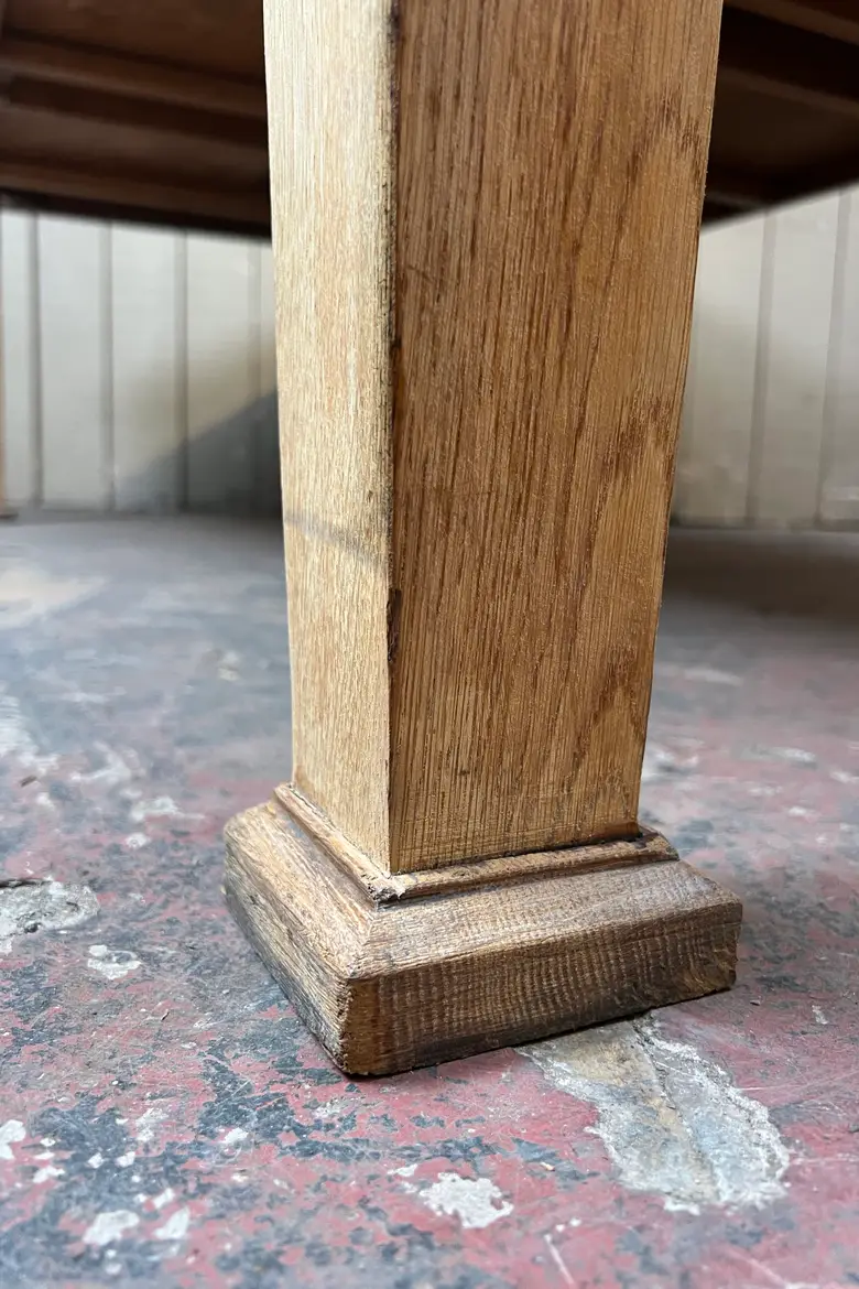 Grande table de travail en chêne – Années 50