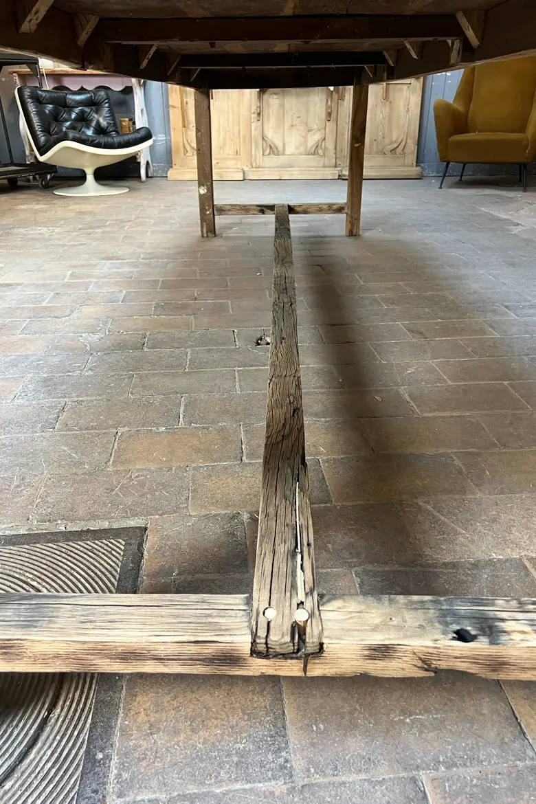 Grande table de travail en chêne