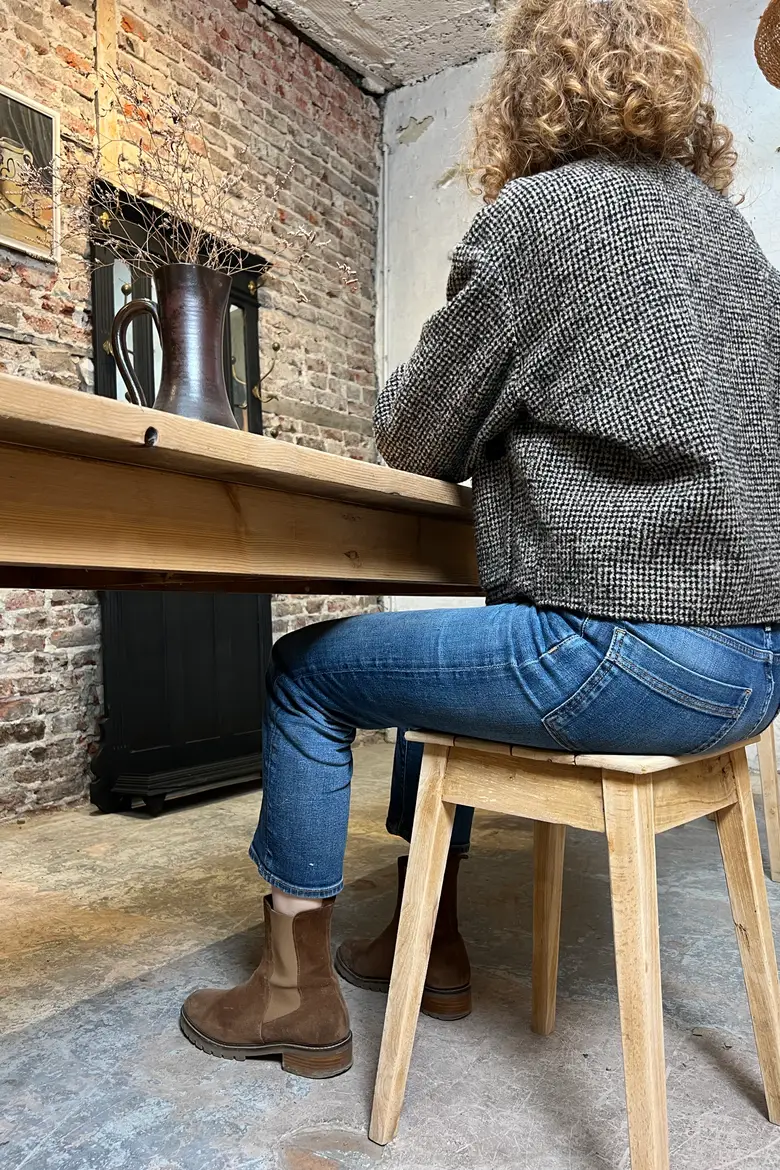 Grande table d’estaminet en sapin