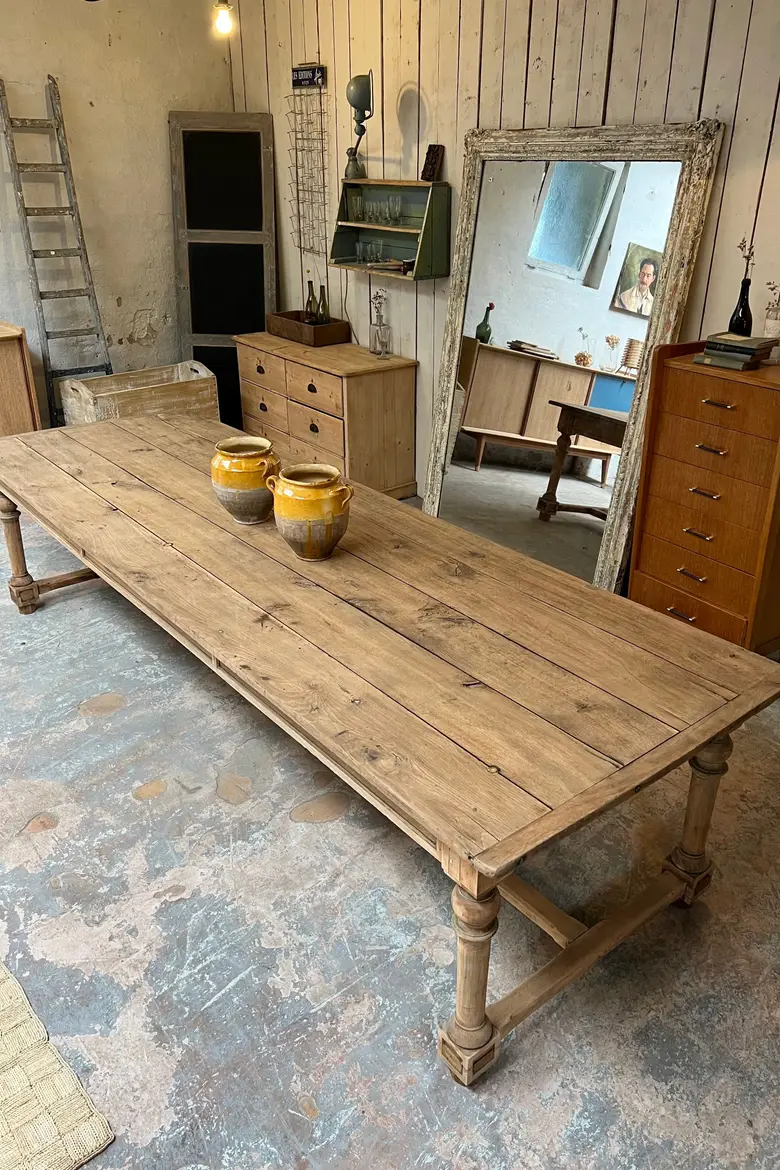 Grande table d’office en chêne Début XXème