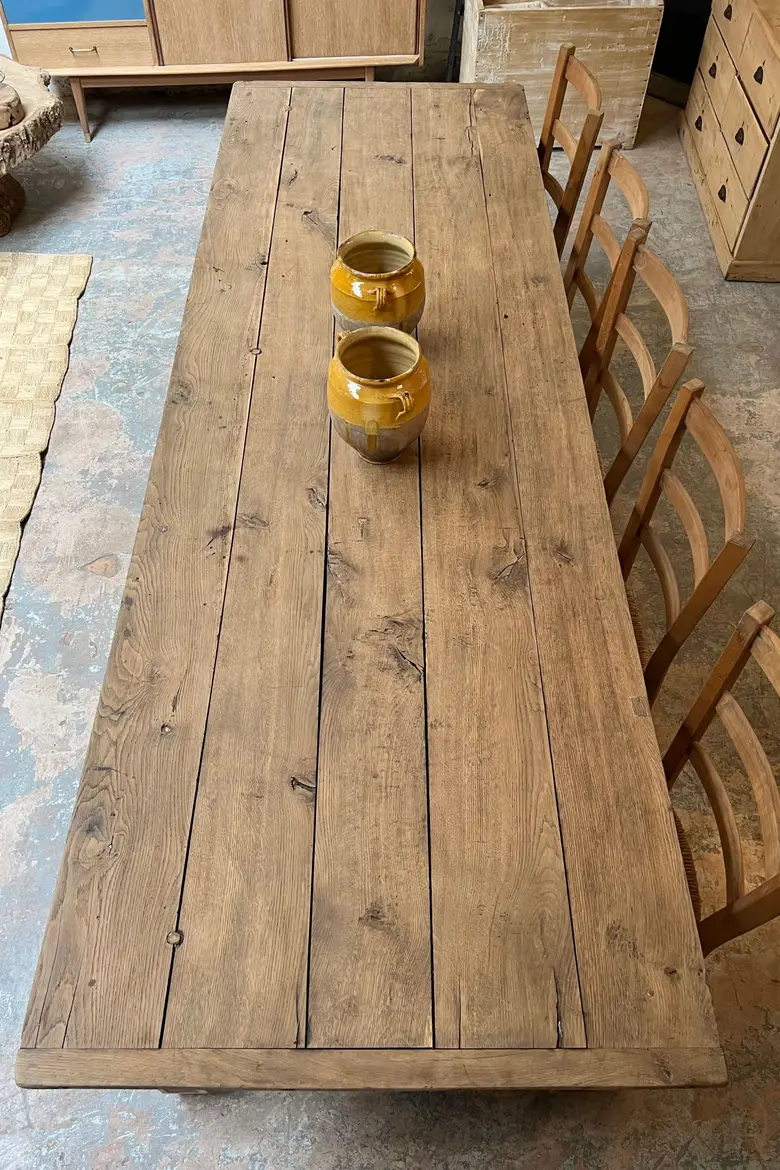 Grande table d’office en chêne Début XXème