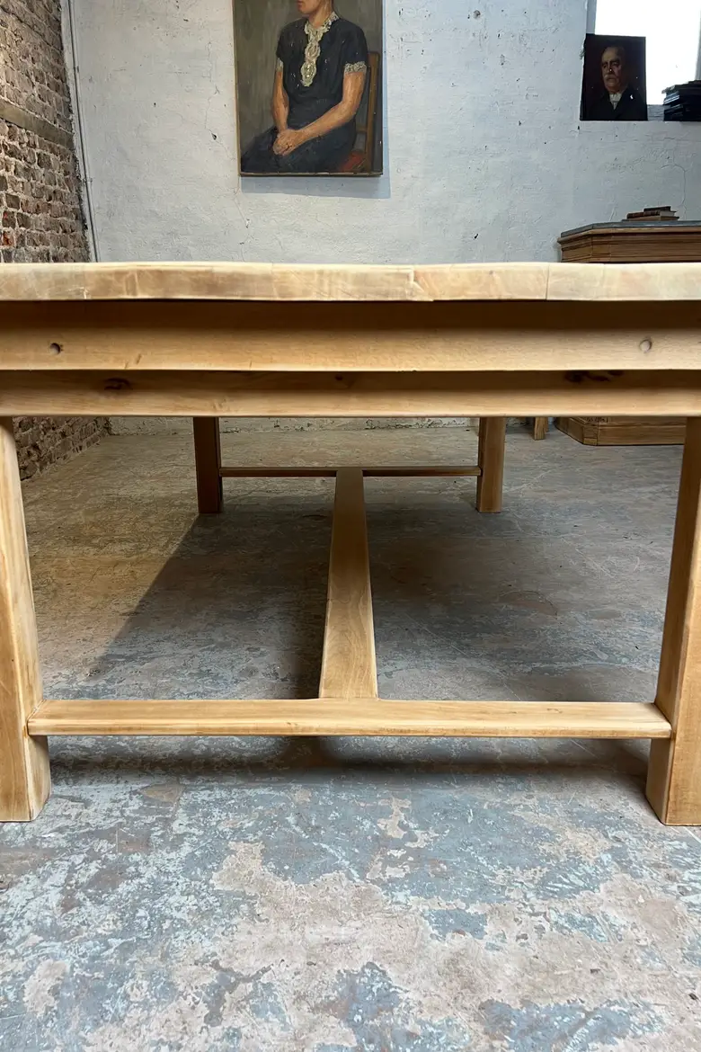 Grande table en chêne – années 50