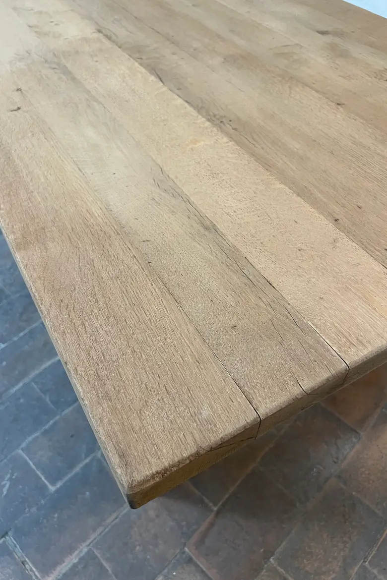 Grande table en chêne, années 50