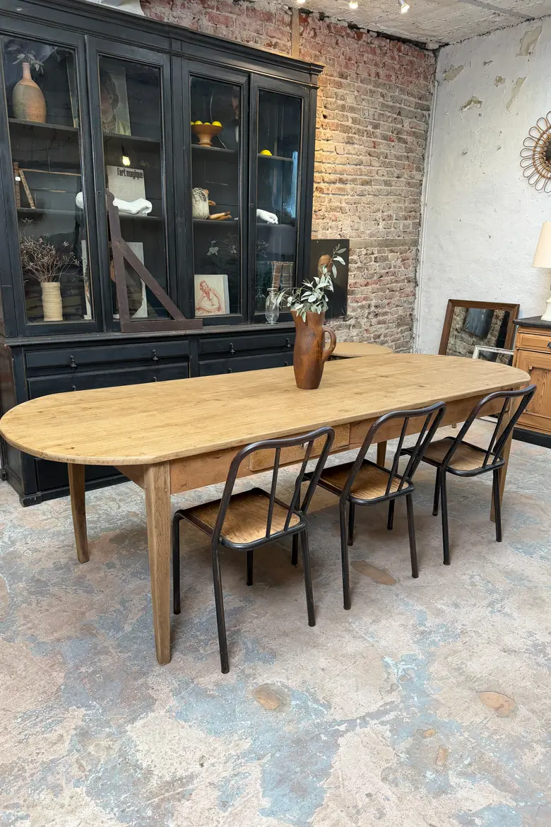 Grande table en chêne – début XXe siècle