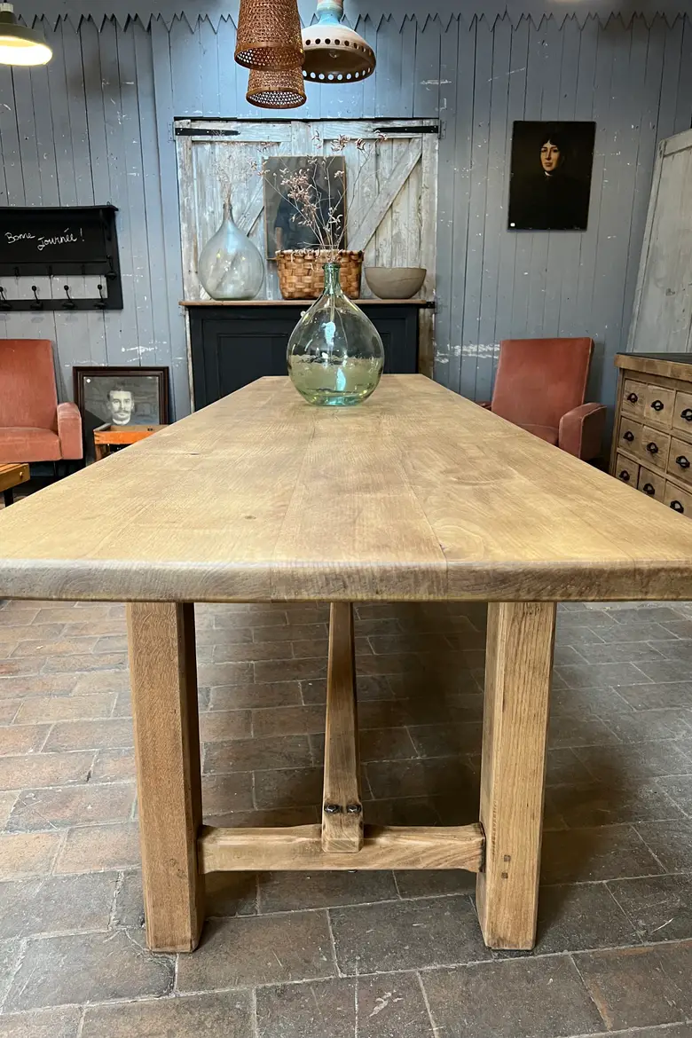 Grande table en chêne Début XXème