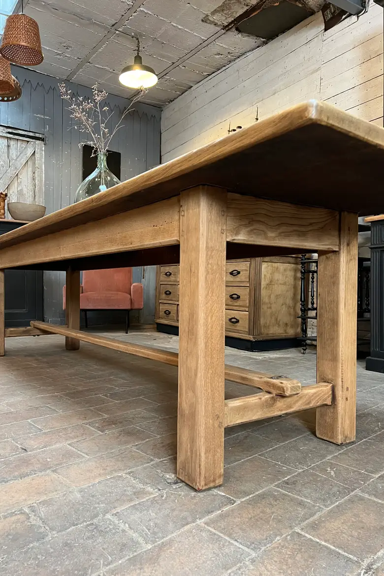 Grande table en chêne Début XXème