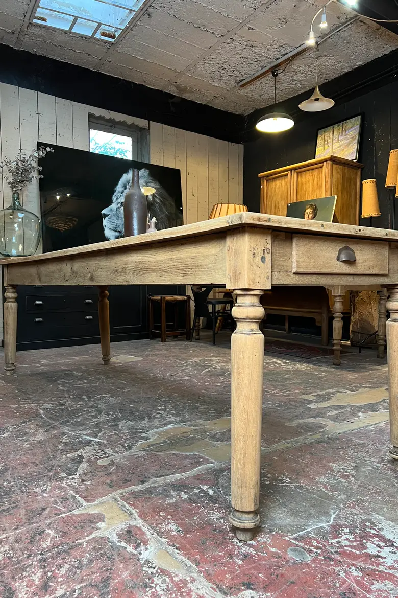 Grande table en chêne Début XXème