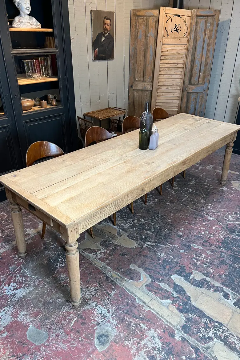 Grande table en chêne Début XXème