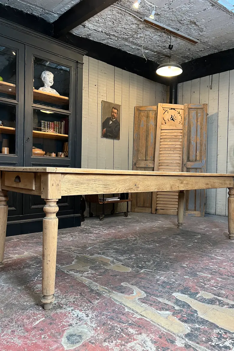 Grande table en chêne Début XXème