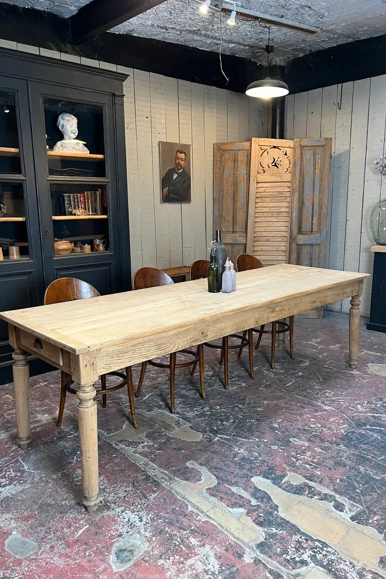 Grande table en chêne Début XXème