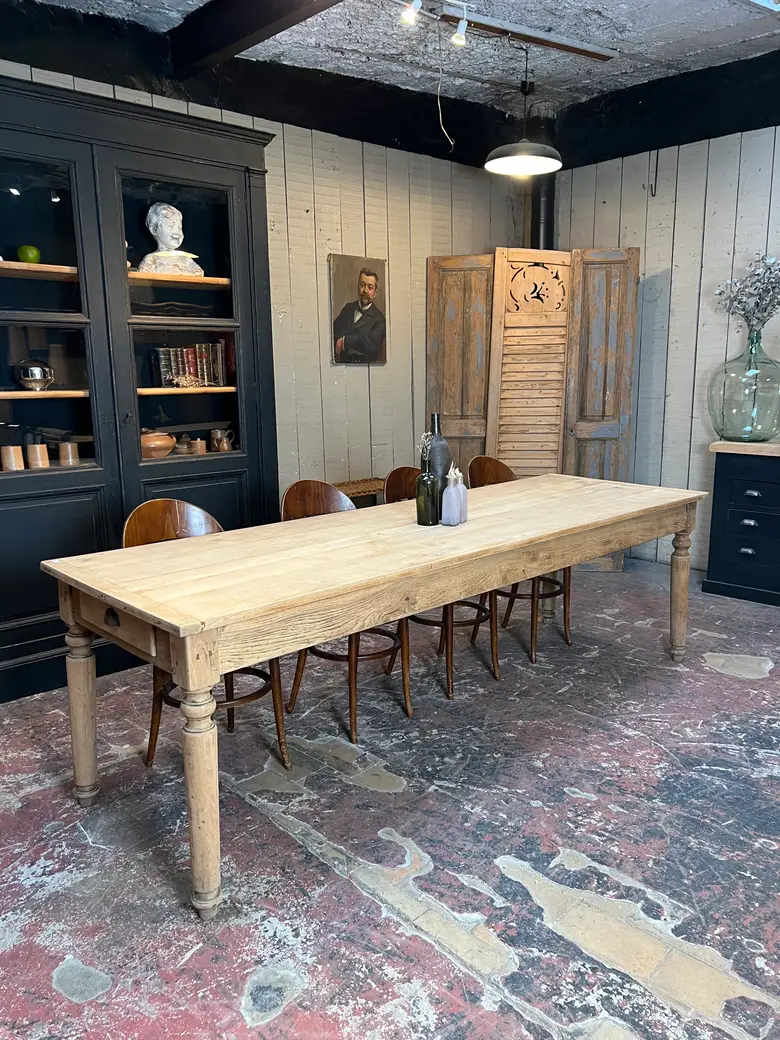 Grande table en chêne Début XXème