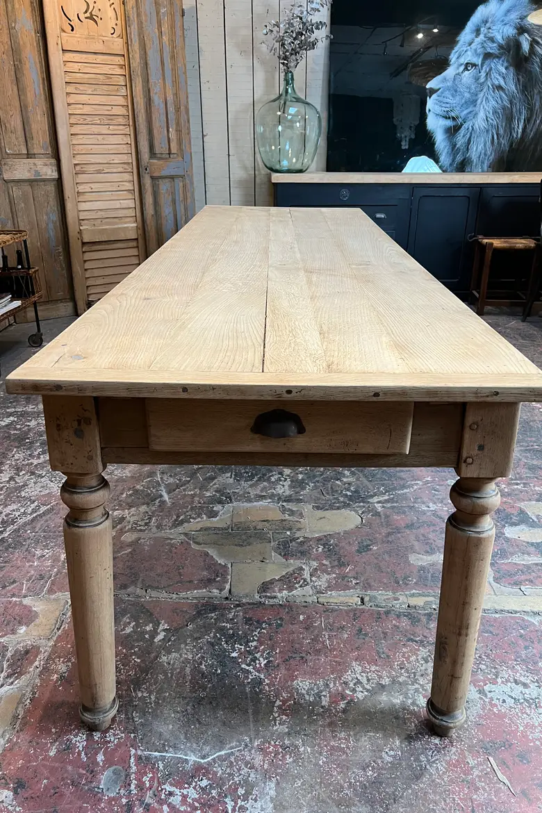 Grande table en chêne Début XXème