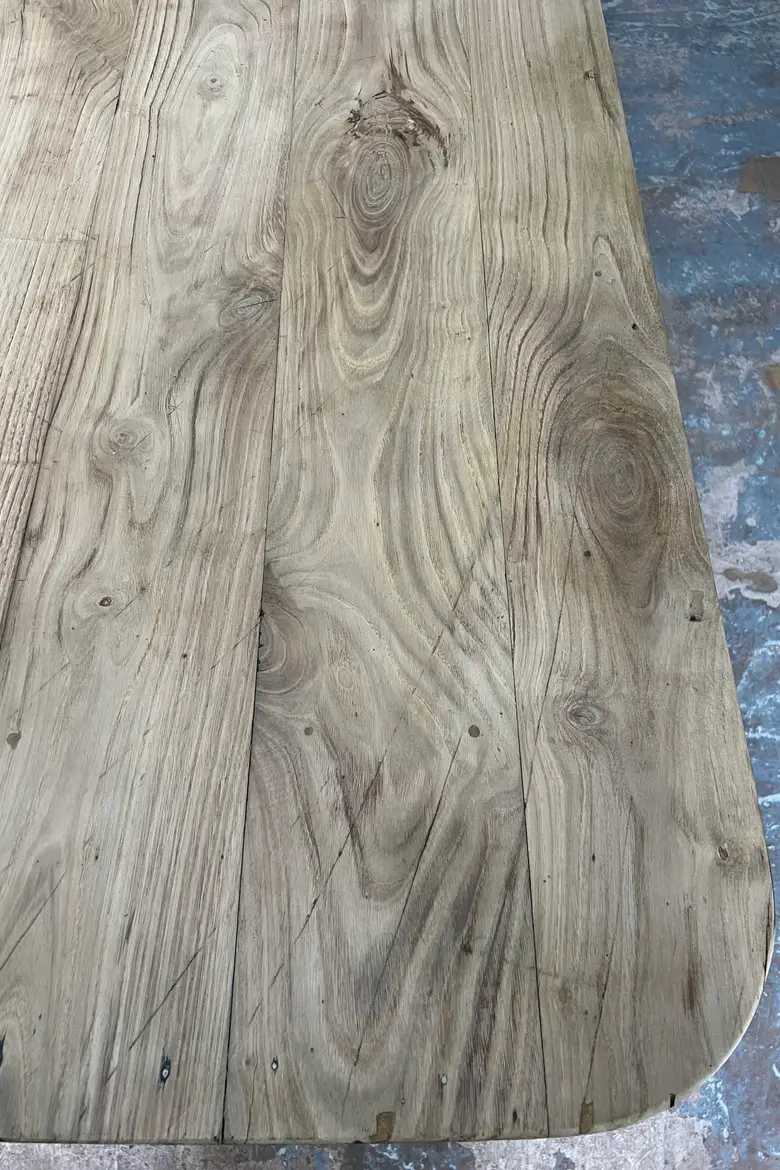 Grande table en orme Début XXème
