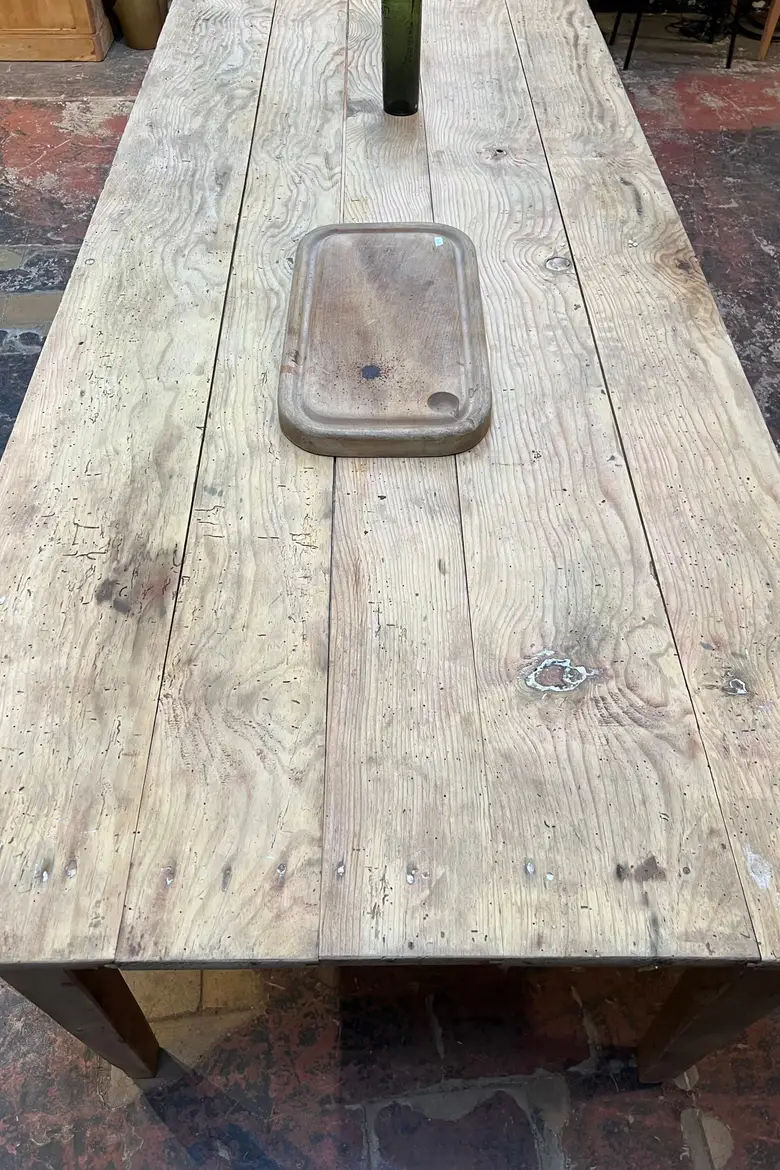 Grande table en sapin Début XXème