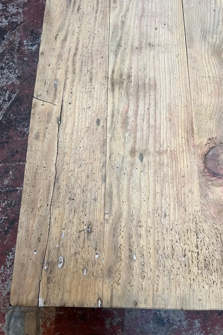 Grande table en sapin Début XXème