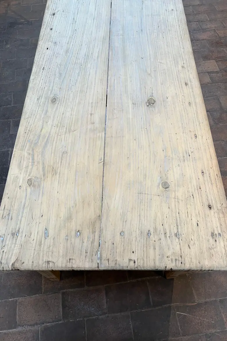 Grande table en sapin Début XXème