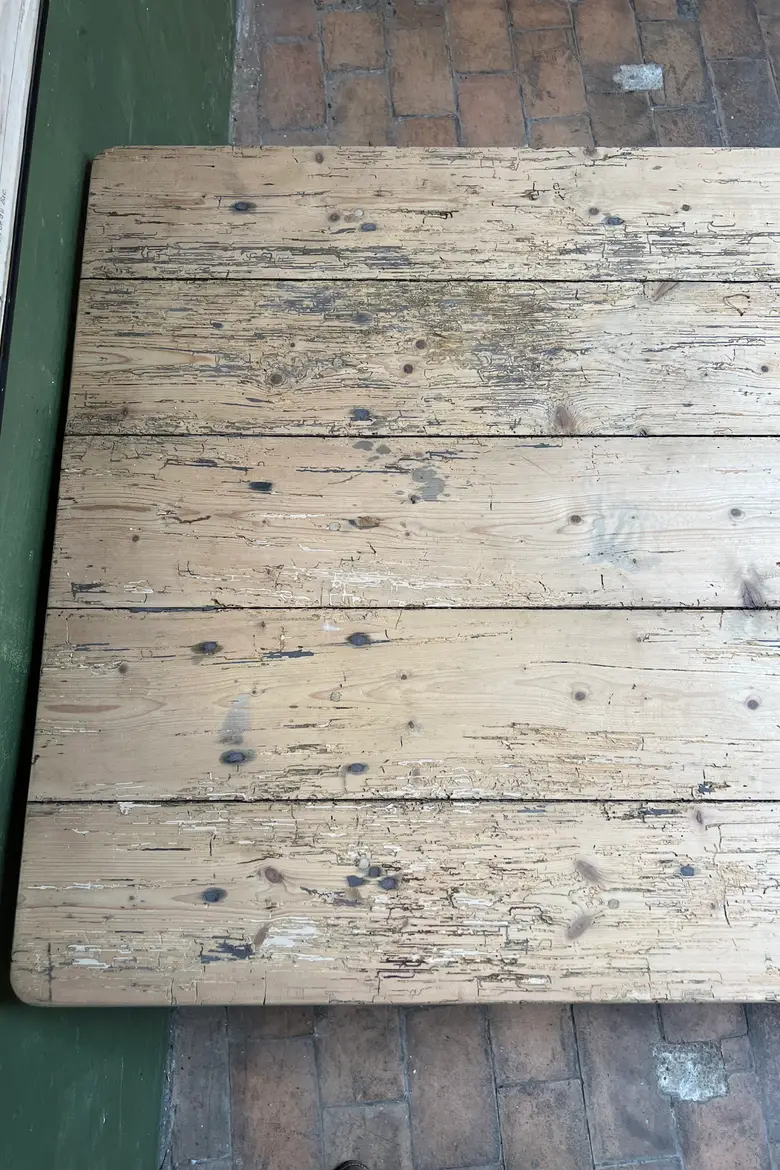 Grande table en sapin Début XXème