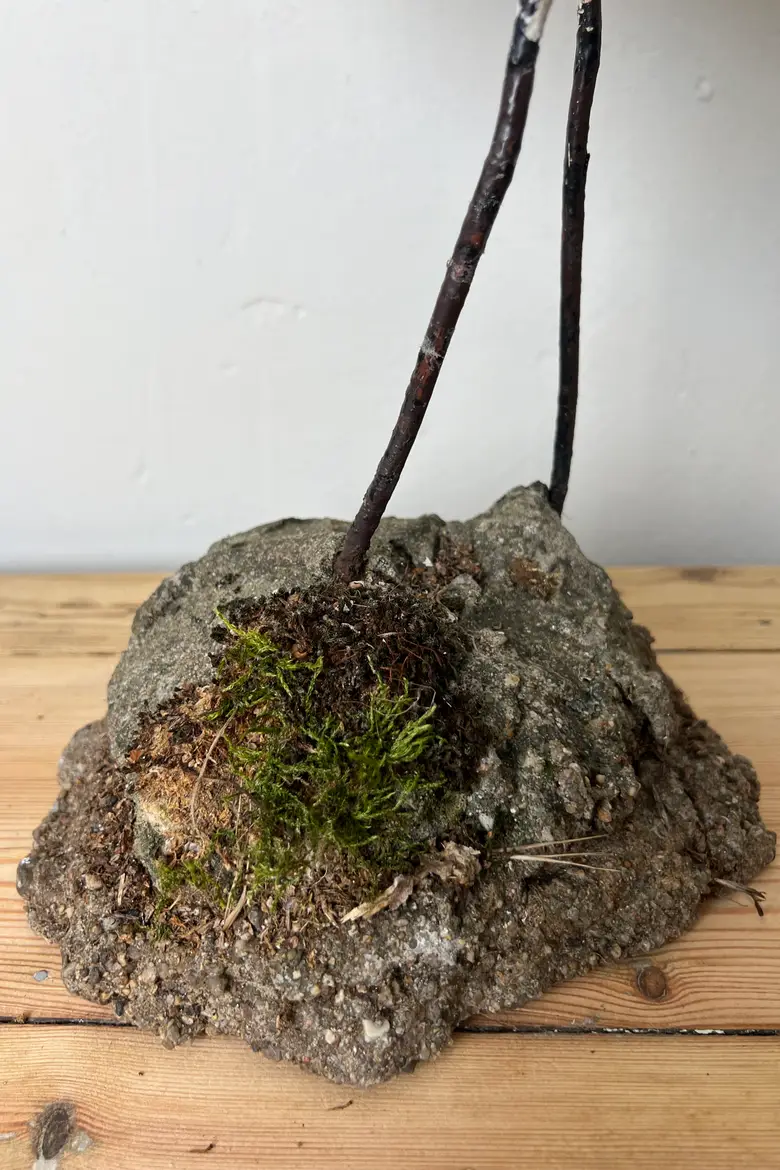 Héron en béton 19ème