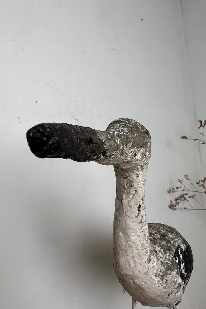 Héron en béton 19ème