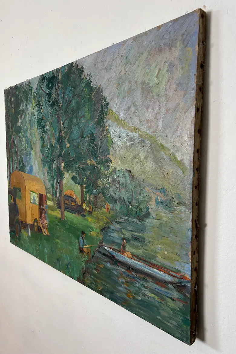 Huile sur toile des années 50