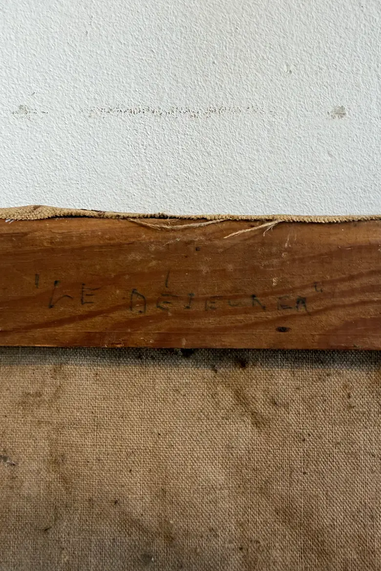 Huile sur toile “Le déjeuner” signée Dolly Davis