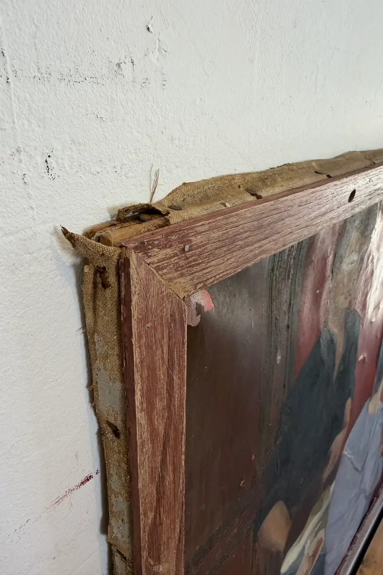 Huile sur toile “Le déjeuner” signée Dolly Davis