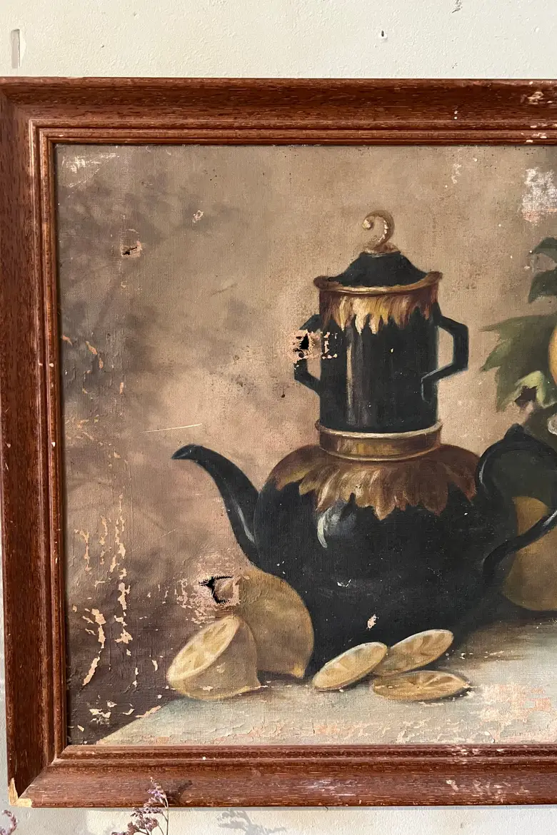 Huile sur toile "nature morte" Début XXème