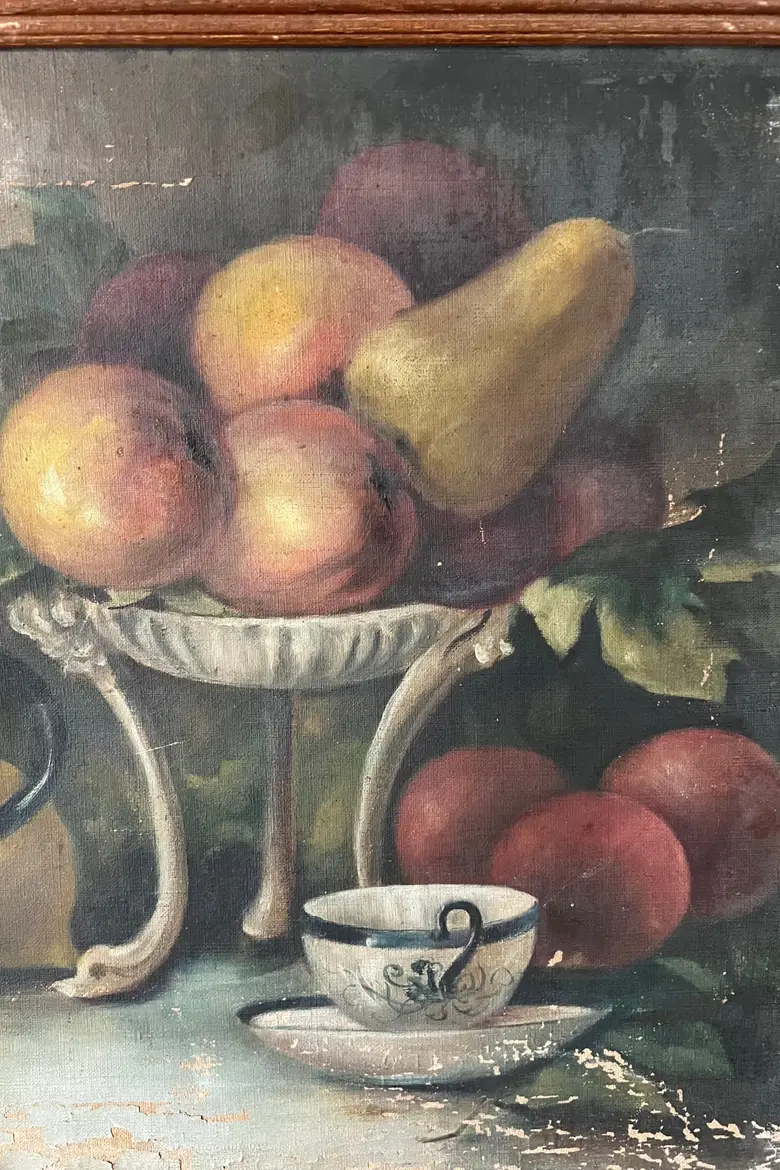 Huile sur toile "nature morte" Début XXème