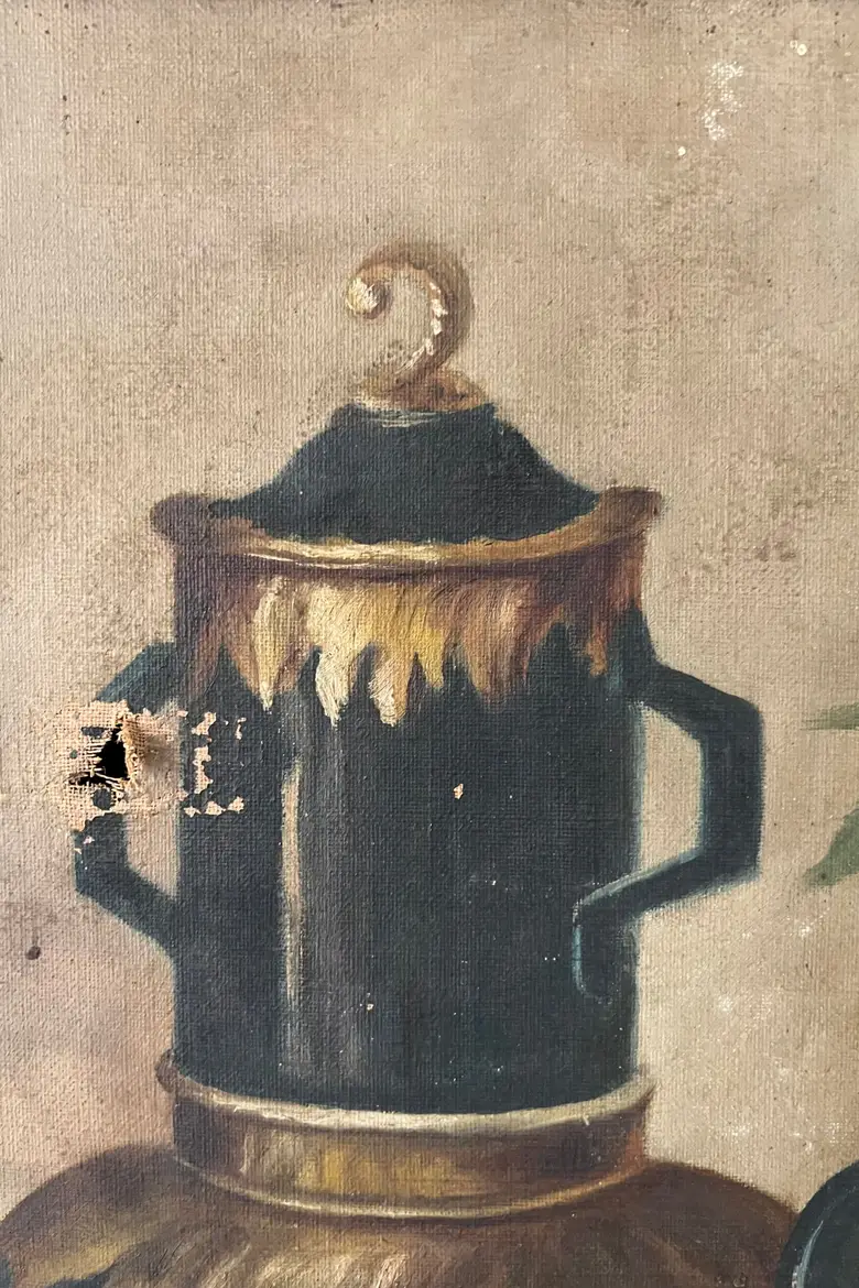 Huile sur toile "nature morte" Début XXème