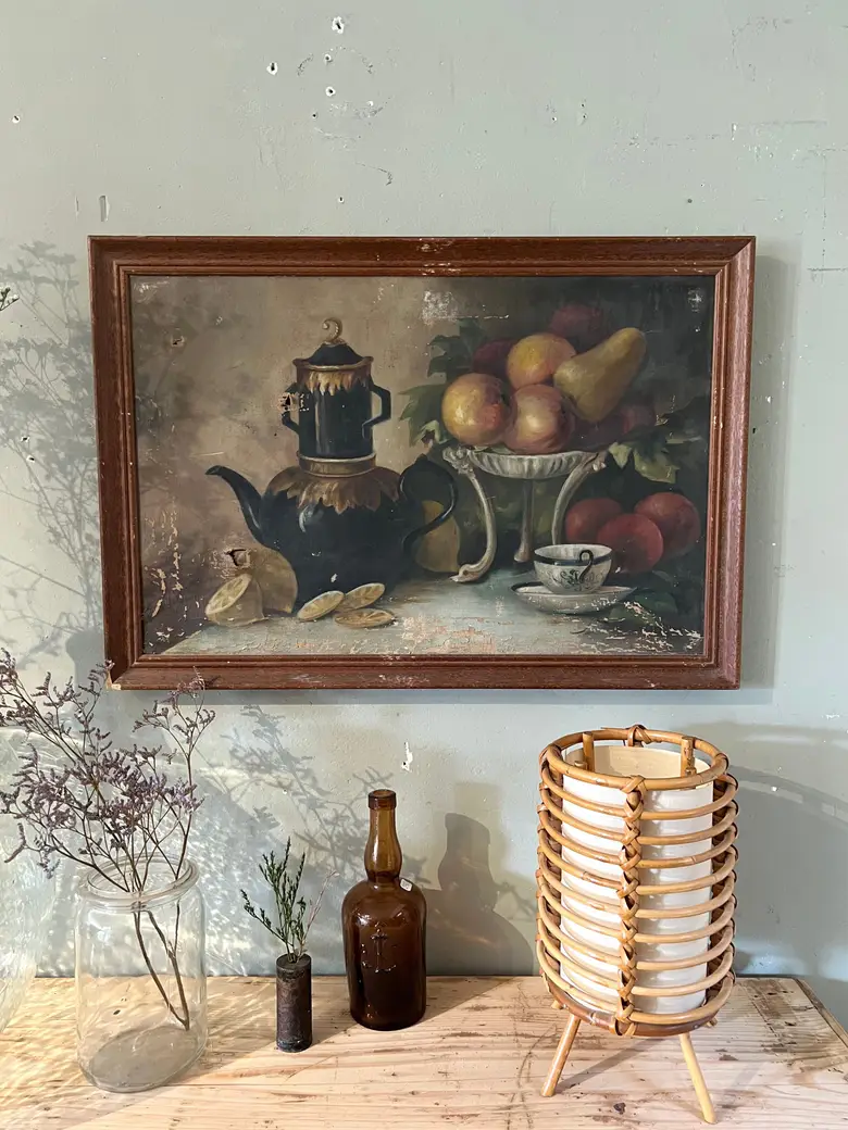 Huile sur toile "nature morte" Début XXème