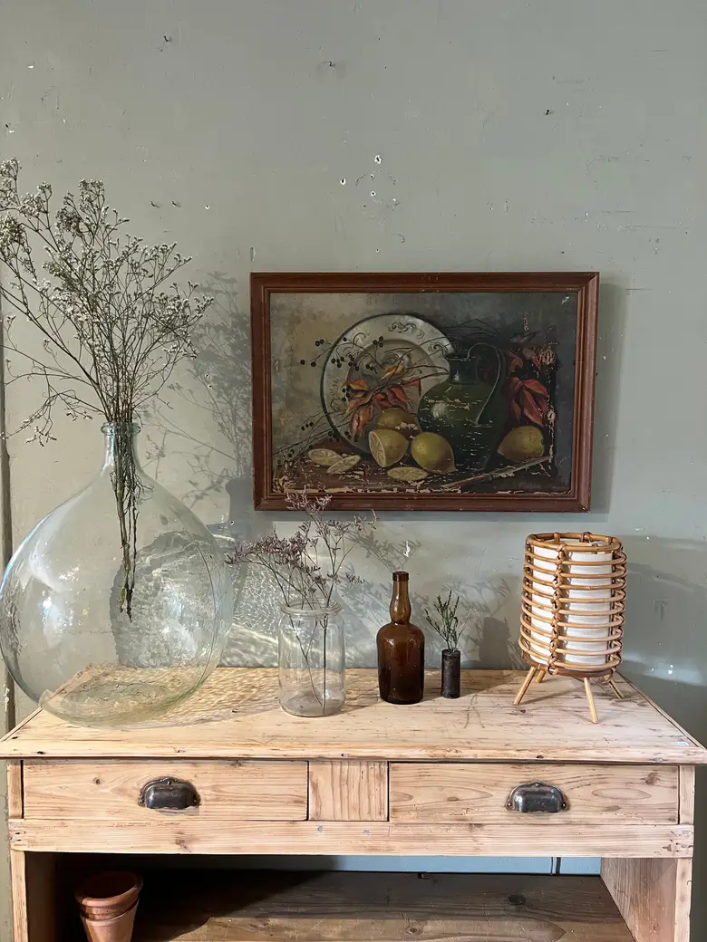 Huile sur toile " nature morte" Début XXème