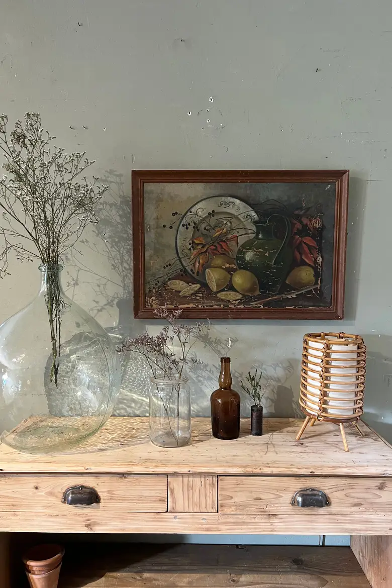 Huile sur toile " nature morte" Début XXème