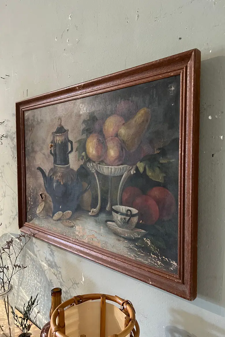 Huile sur toile "nature morte" Début XXème