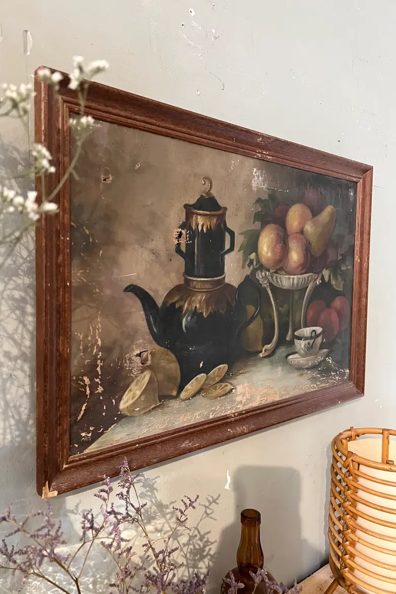 Huile sur toile "nature morte" Début XXème