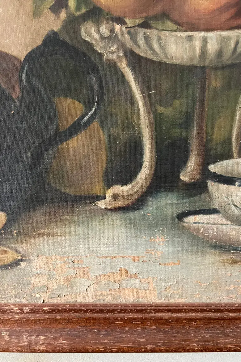 Huile sur toile "nature morte" Début XXème